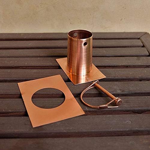 Large Tapered Cups in Copper with Installation Kit (15 Feet)
