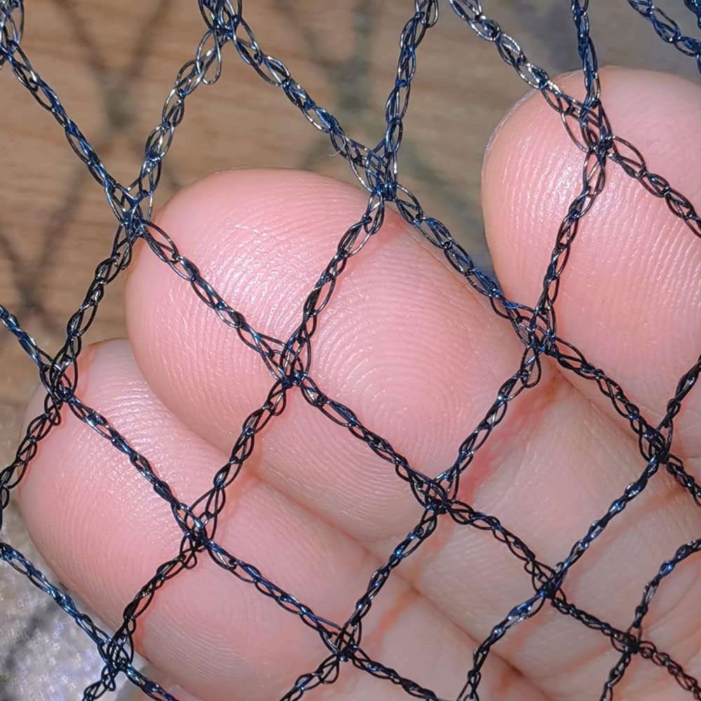 Meanchen Bird Netting 14x14 Ft, 1/2In Mesh Heavy Duty Garden Netting Pest Barrier for Plants, Vegetables, Extra Strong Woven Mesh Netting, Animal Fencing for Fruit Trees Against Birds, Deer, Poultry