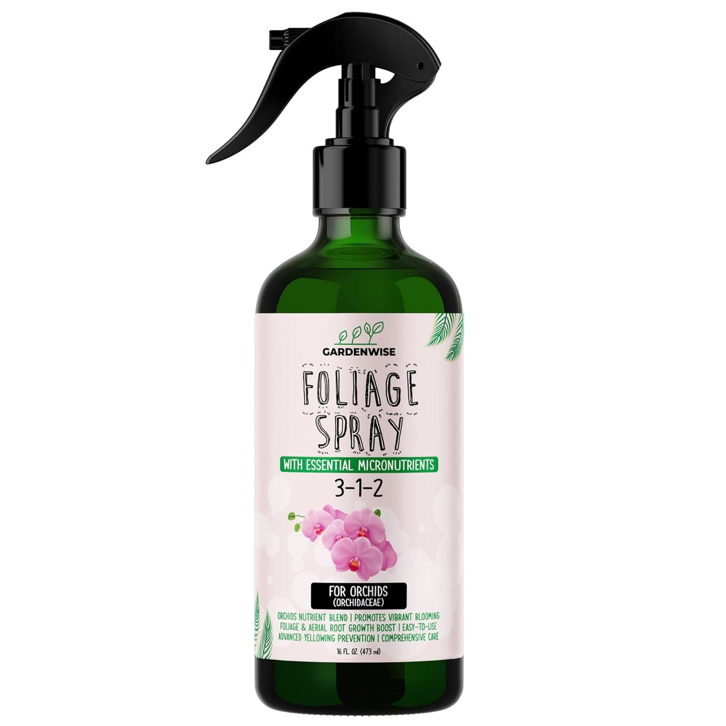 Premium Orchid Plant Food Mist ā Orchid Fertilizer Spray ā Orchid Food Fertilizer for Blooming ā Orchid Plant Care Formula 3-1-2 ā Ready-to-Use (8 OZ)