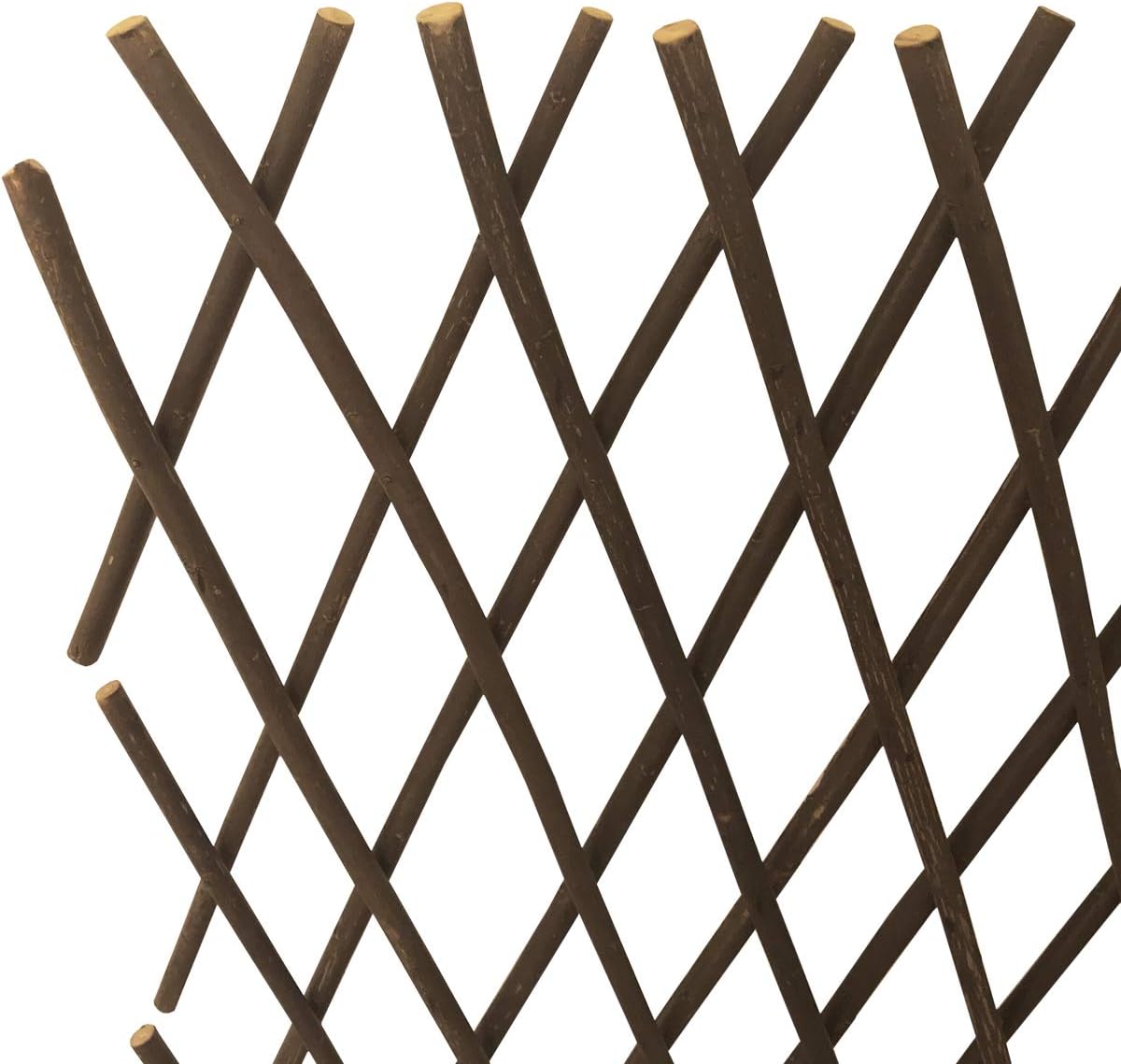 Nature Willow Trellis Expandable Plant Support Plant Climbing Lattices Trellis Willow Expandable Trellis Fence for Climbing Plants Support 36x92 Inch,Double Panel (1)