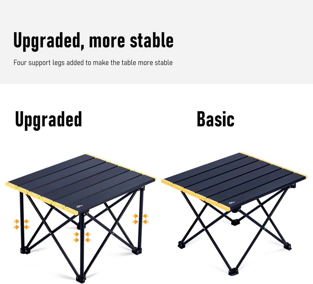iClimb Ultralight Compact Camping Folding Table with Carry Bag (Reinforced Nature - S)