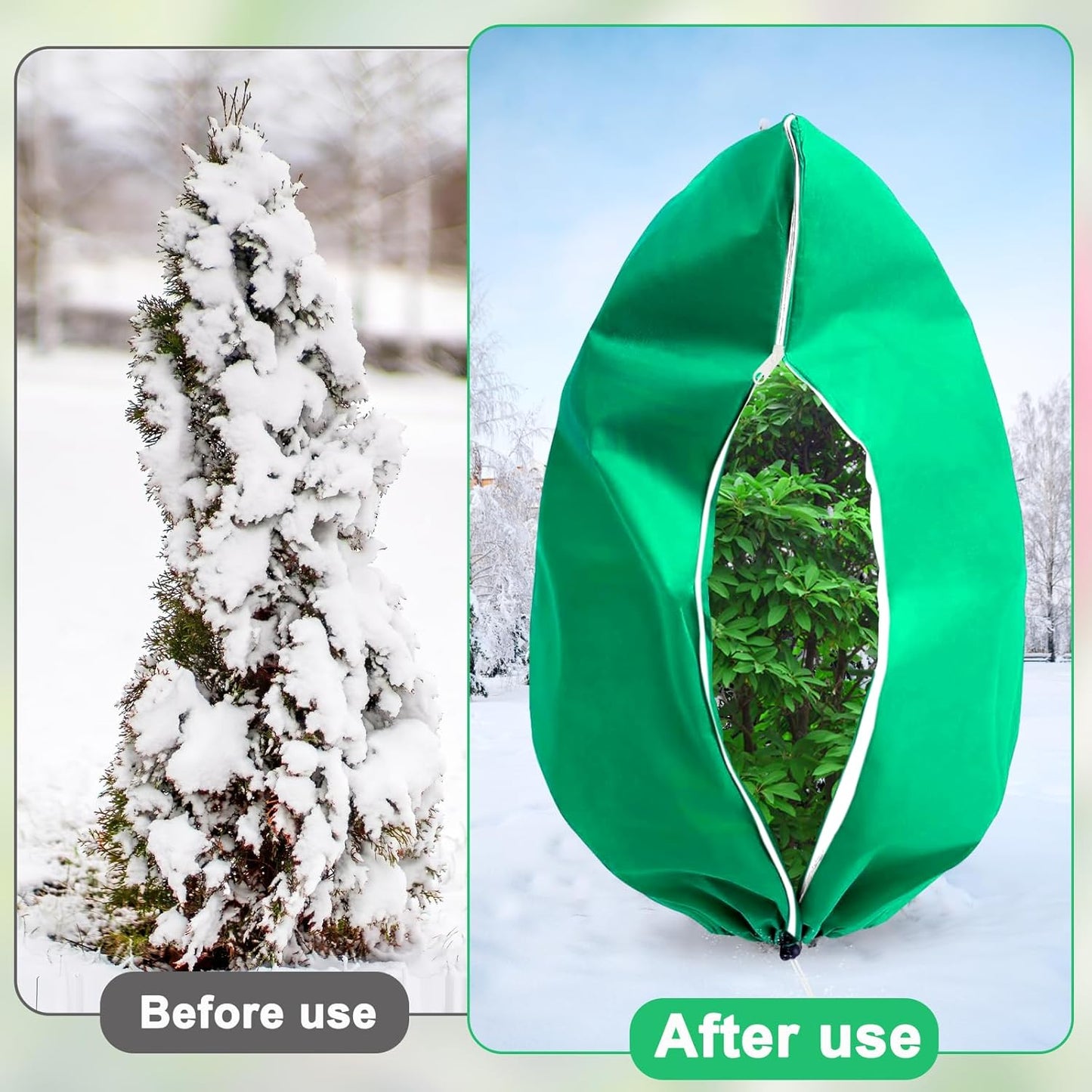 DQS Plant Covers Freeze Protection, 78.7" x94.4" Winter Frost Protection Blankets Frost Cloth,Suitable for Outdoor Winter Frost, Cold Weather, shrubs, Trees, Jackets, and coverings