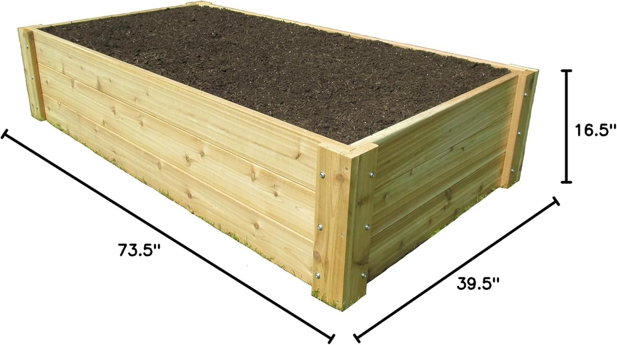 Infinite Cedar Deep Root Cedar Raised Bed Garden Kit