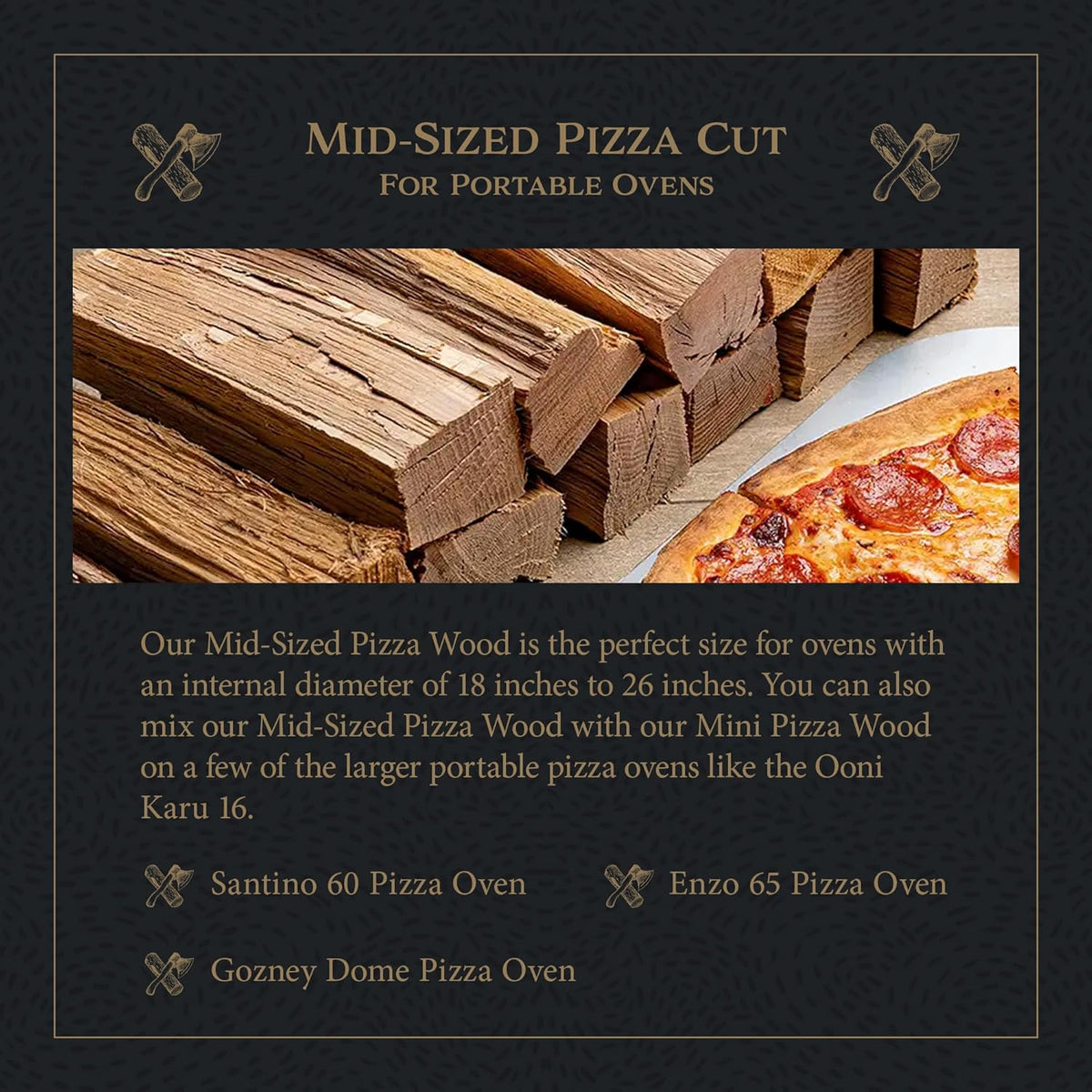 Cutting Edge Firewood Savanna Heat Medium-Sized Pizza Wood (8” Length) | Premium Firewood for Wood Fired Pizza Ovens | Burns Hotter & Longer | Supports African Communities & Wildlife