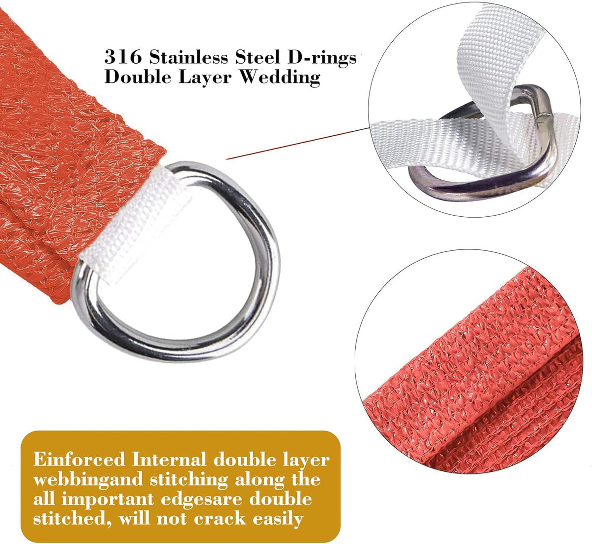 6' x 16' Red Rectangle Sun Shade Sail SSP1212 Canopy Durable Fabric UV Block Awning,We Make Custom Orders