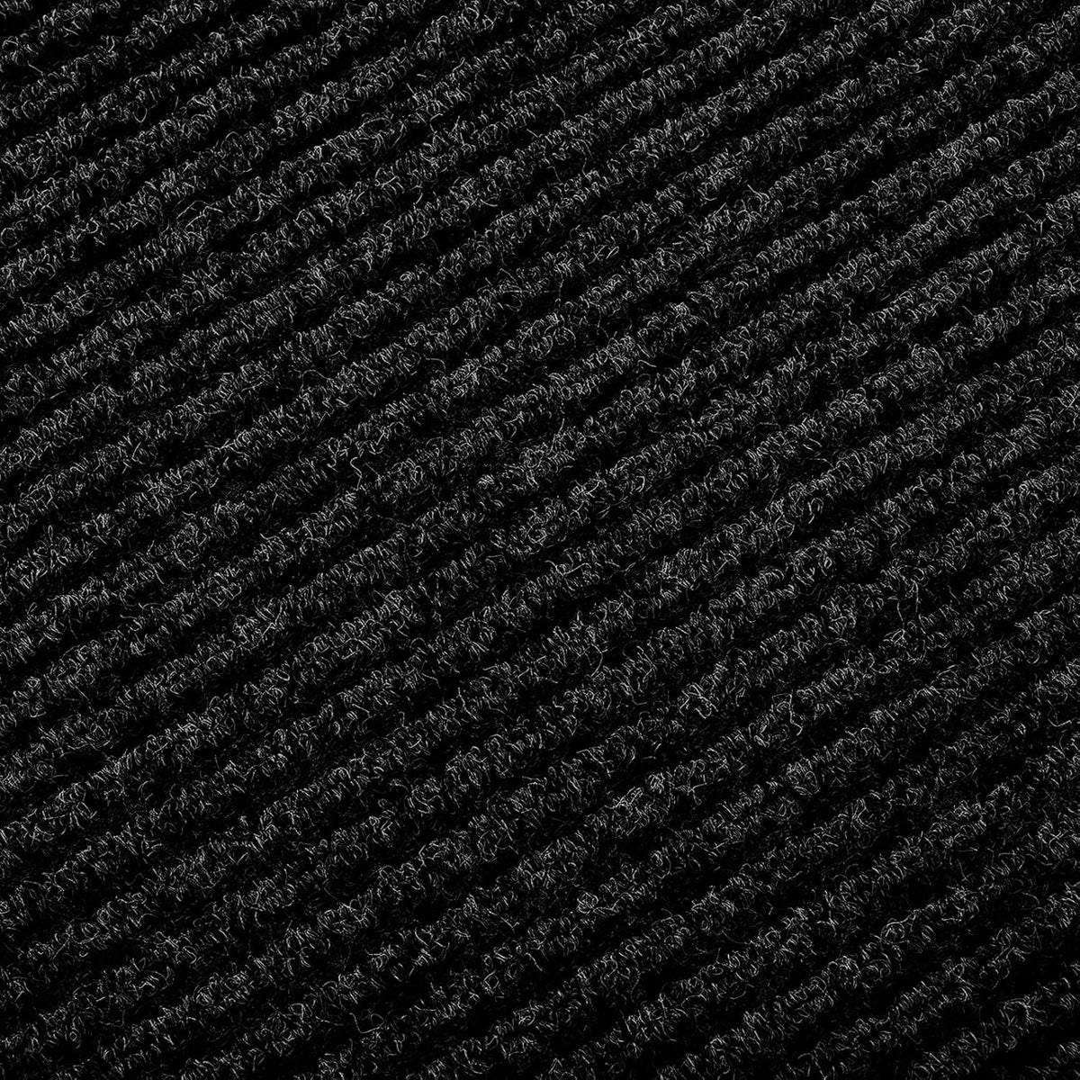 fani Heavy Duty Large Outdoor Indoor Entrance Black Doormat Waterproof Low Profile Entrance Rug Front Door Mat Patio Anti-Skid Rubber Back, 48x120 inch (Black)