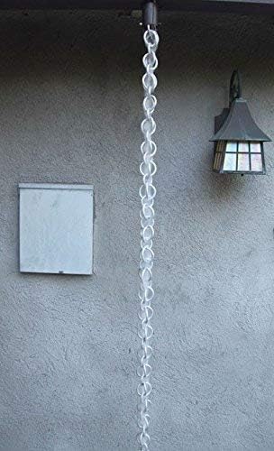 Nutshell Stores Double Loops Rain Chain - Aluminum - 17 Feet