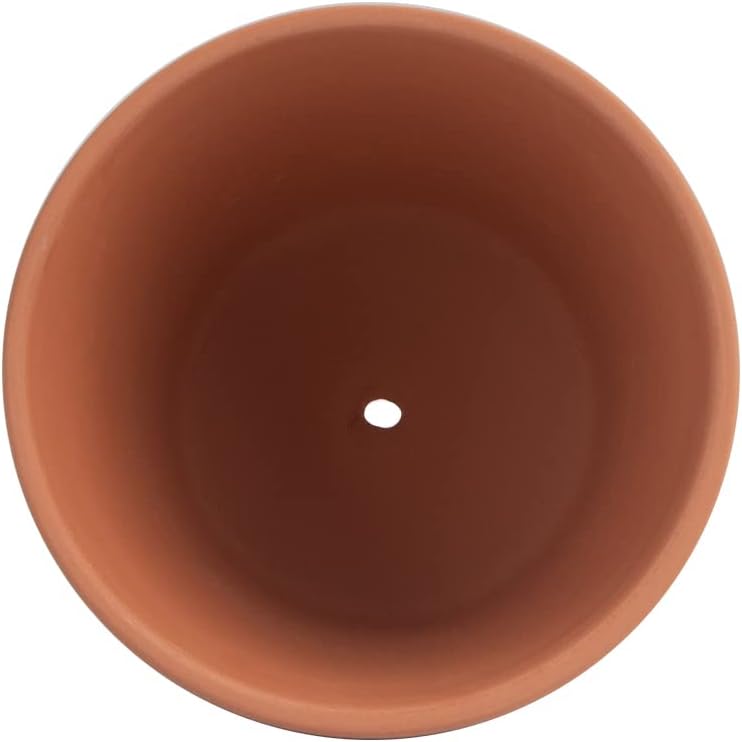 17 Pack 4" Terracotta Planter Pots with Saucer - Clay Ceramic Cactus & Succulent Flower Nursery Garden Pots (4")