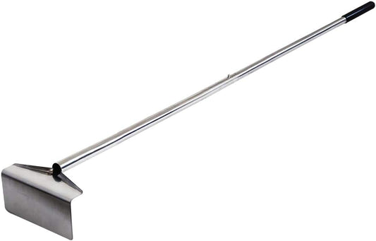 Charcoal Grill Rake Grill Ash Tool Accessories,Charcoal Kettle Grill Pizza Oven Ash Rake Stainless Steel-32 inch
