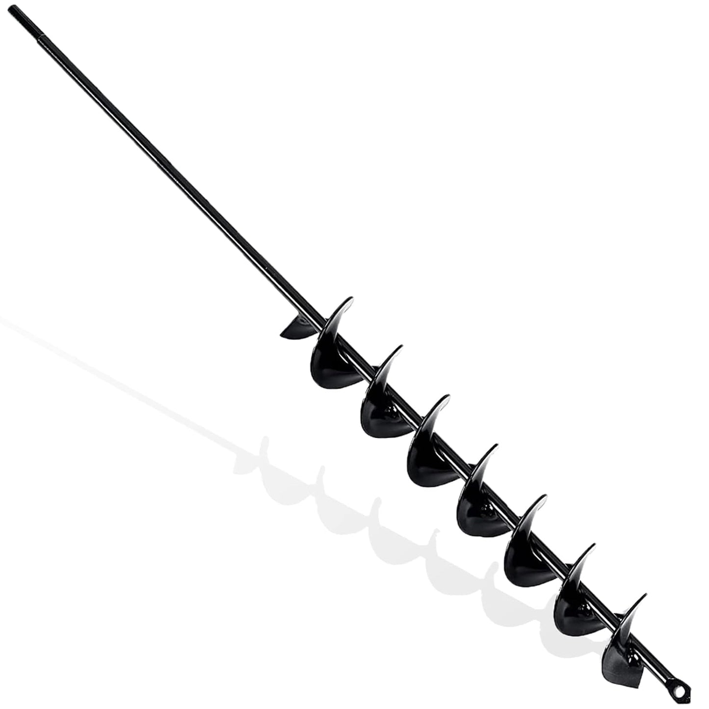 TCBWFY 2x32 Inch Auger Drill Bit for Planting - Long Handle Easy Planter Garden Auger - Bulb & Bedding Plant Augers - Post Hole Digger for 3/8”Hex Drive