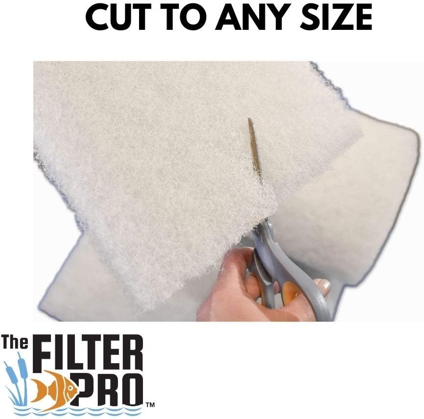 Beige Coarse Filter Media, 2" Thick, 18" x 56" Roll, Perfect for Aquariums, Ponds or Water Gardens, Made in USA