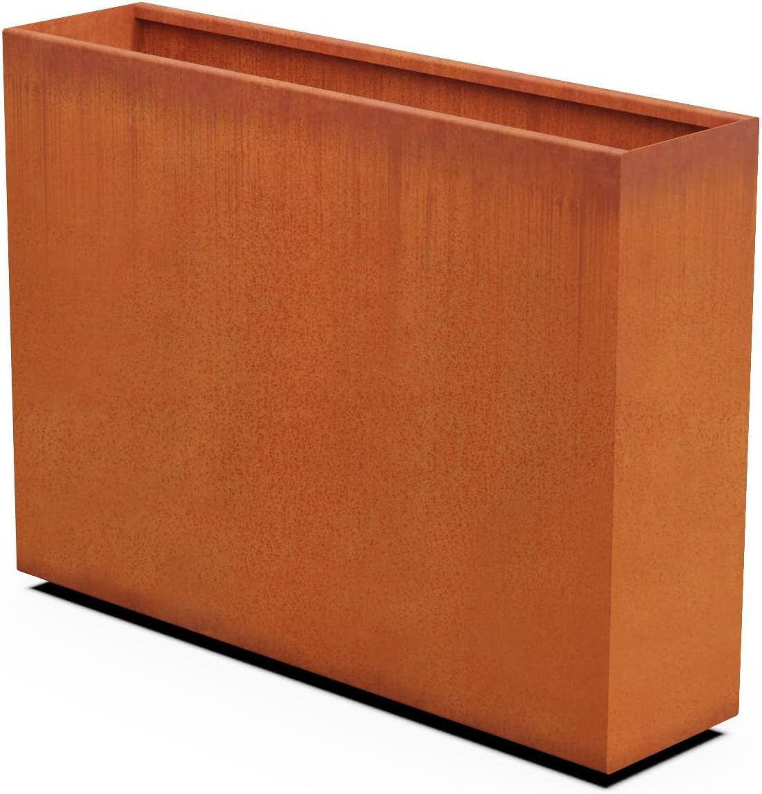 Large Rectangular Planters for Outdoor Plants - 48x12x36 Inch Corten Steel Planter | Extra Large Outdoor Planter Box for Privacy Screen, Patio, Deck & Commercial Use | Fully Assembled