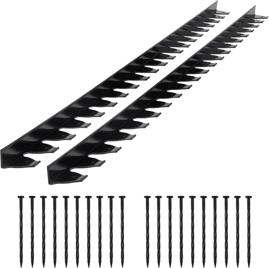 VEVOR Landscape Edging Border, 10Pcs 6 ft x 1.6 in Plastic Garden Edging with 60 Spikes, Sun-Resistant Flowerbed Borders, DIY Layout, No Dig Garden Edger Border Divider for Lawn Edgings for Yard
