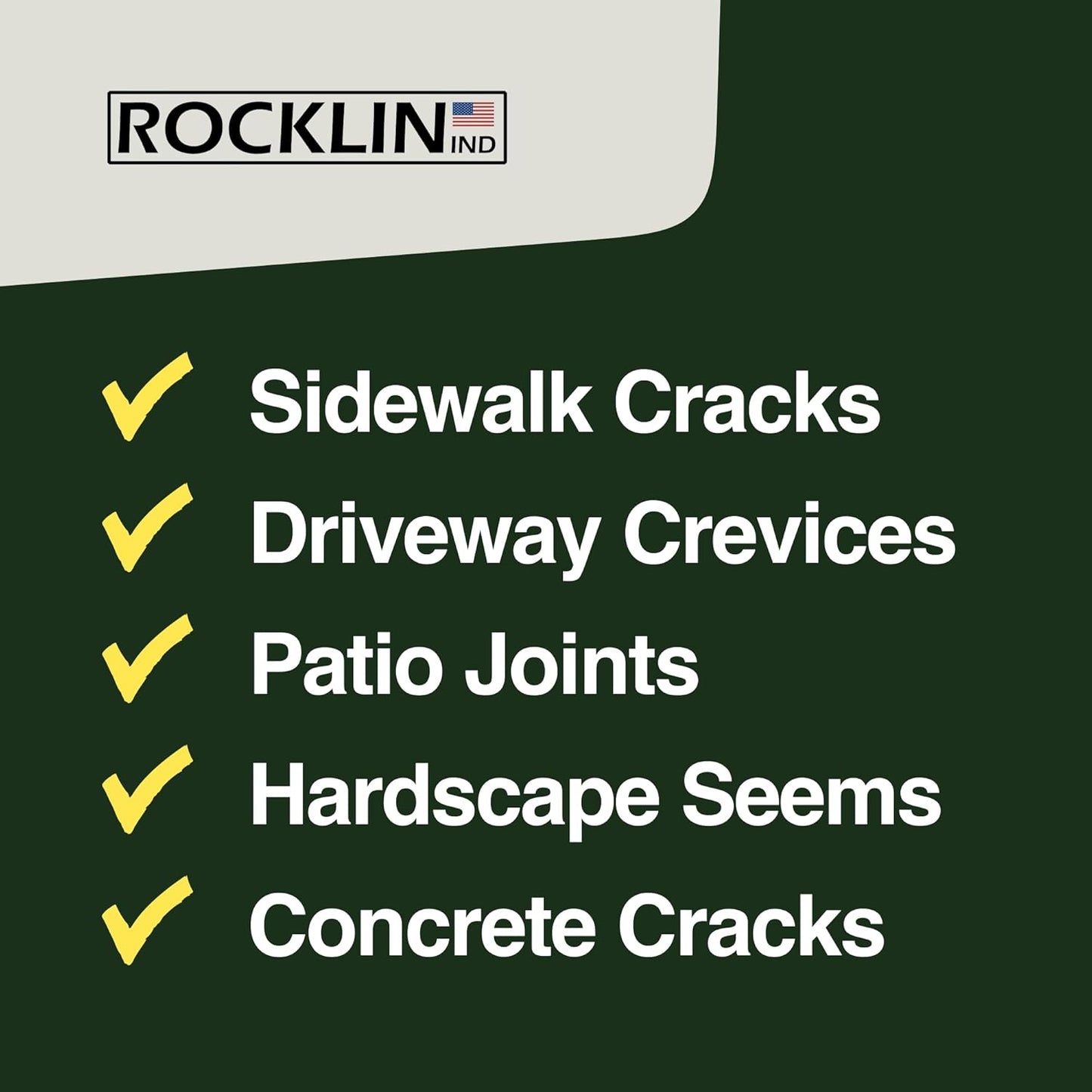 Rocklin™ Crack Weeder – 13" Stainless Steel Manual Crevice Weeding Tool with Beech Wood Handle – L-Shaped Blade for Sidewalk, Patio, and Garden Weed Removal
