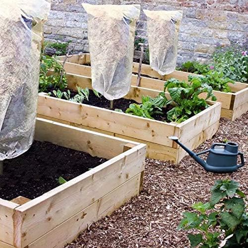Agfabric Plant Covers Freeze Protection Frost Cover H34''xW28''， 0.95oz Winter Tree Cover Plant Covers for Cold Weather