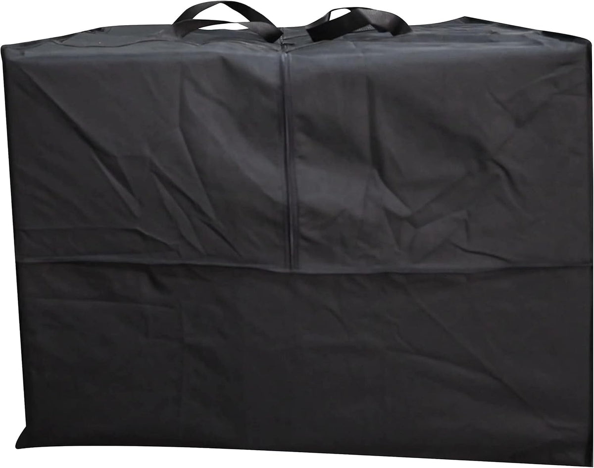 Outdoor Square Cushion/Cover Storage Bag, Protective Zippered Storage Bags with Handles, 32''L x 32''W x 24''H Black