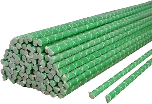 Fiberglass Eco Friendly Garden Stakes (Choose Height/Quantity) – Durable, Lightweight, Tomato, Tree, Strawberry, Plant, Support Fencing Stakes with Patterned Surface 5/16" Diameter (10, 3)