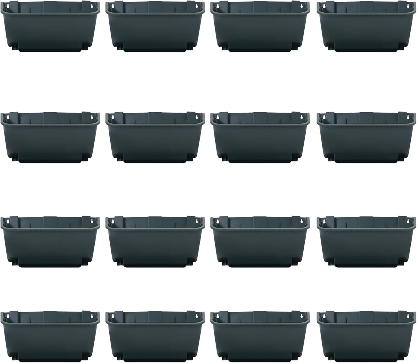 16 Pack Vertical Garden Planter,13 inch Wall Mounted Planter for Patio Indoor Outdoor Decor, Garden Self Watering Pot Balcony Plant Vegetable Fruit Herb Hanging Pocket Holder Flowerpot (Army Green)