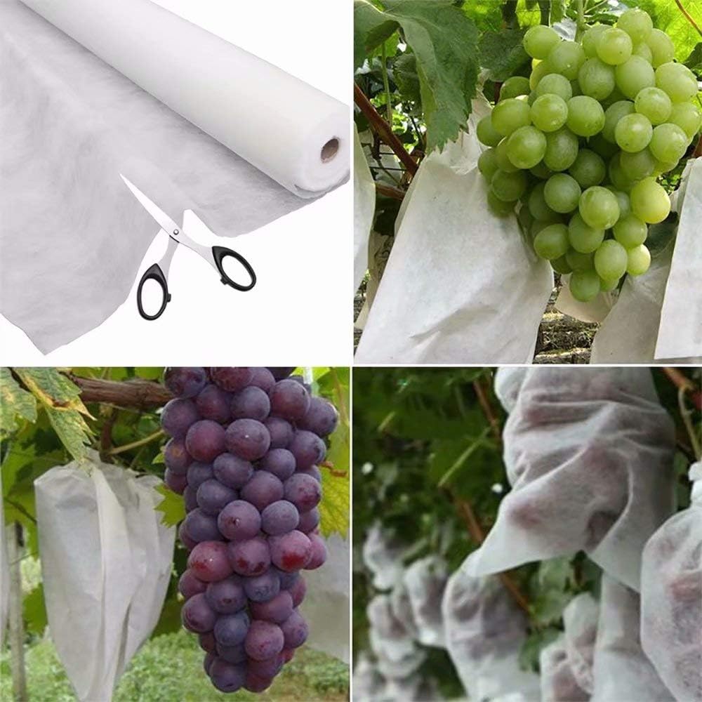 Agfabric Plant Covers Freeze Protection Floating Row Covers 6'x50' 0.55oz,Frost Cloth for Vegetables,White