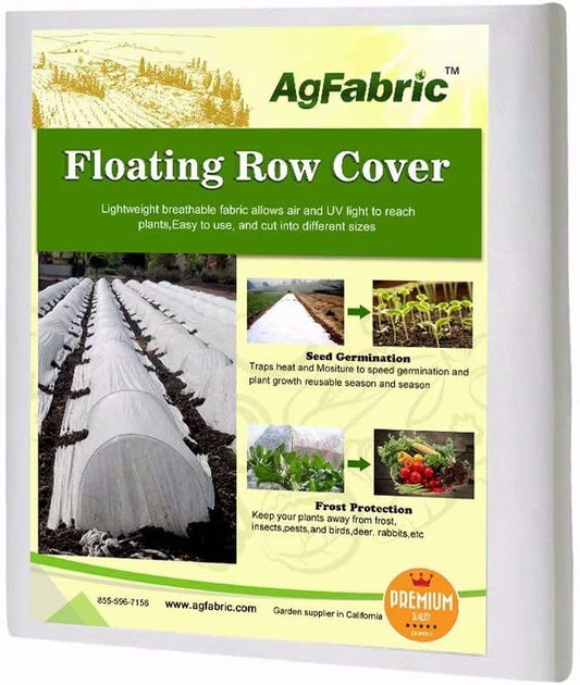 Agfabric Plant Covers Freeze Protection Row Cover 1.2oz 14'x25' Frost Blanket for Freeze Protection,Frost Cloth for Vegetables,White