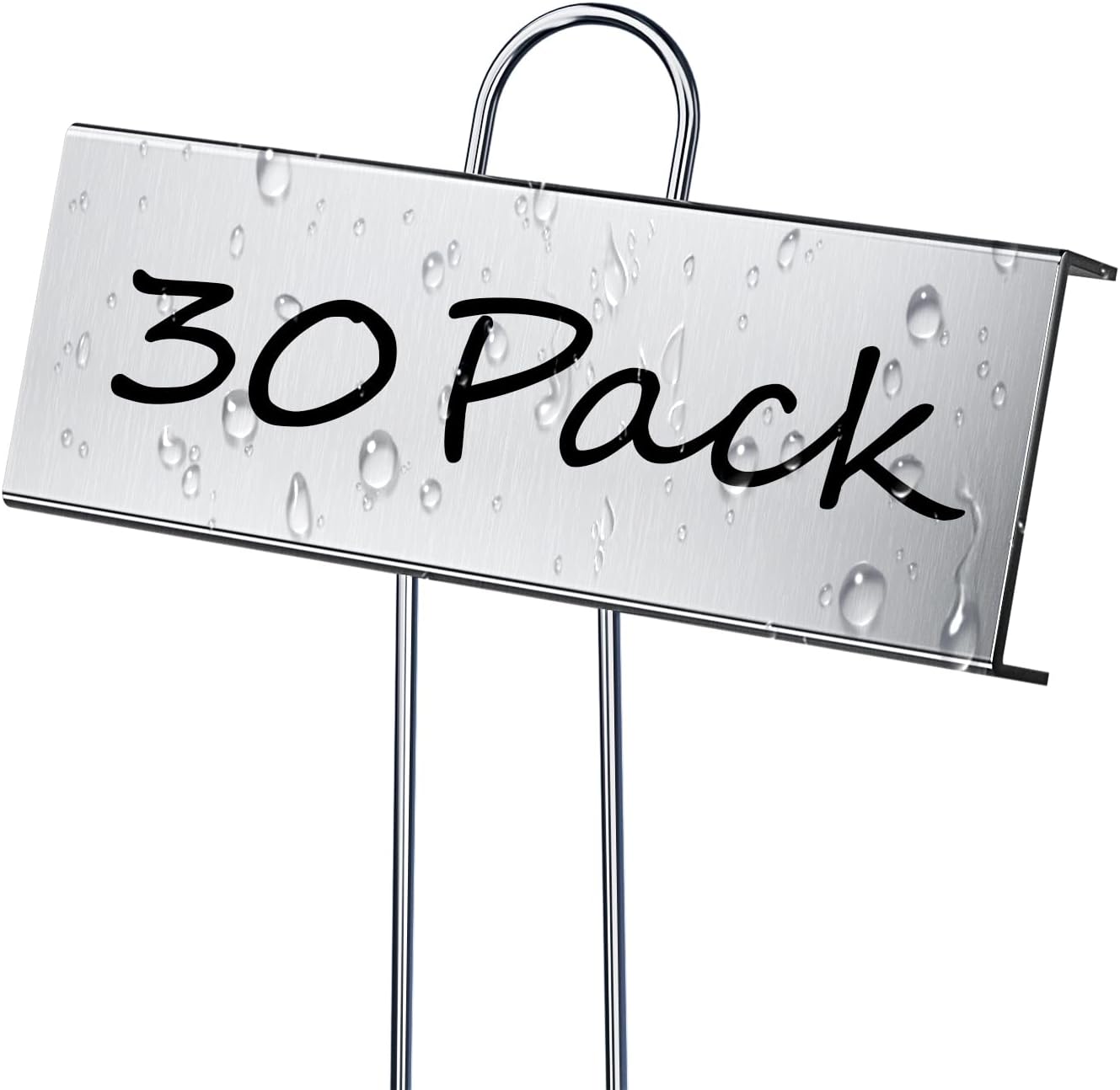 30 Pack Metal Plant Labels for Outdoor Garden Waterproof Plant Markers, Labels Garden Markers for Seedlings Herbs Vegetable Greenhouse Gifts, with Pen