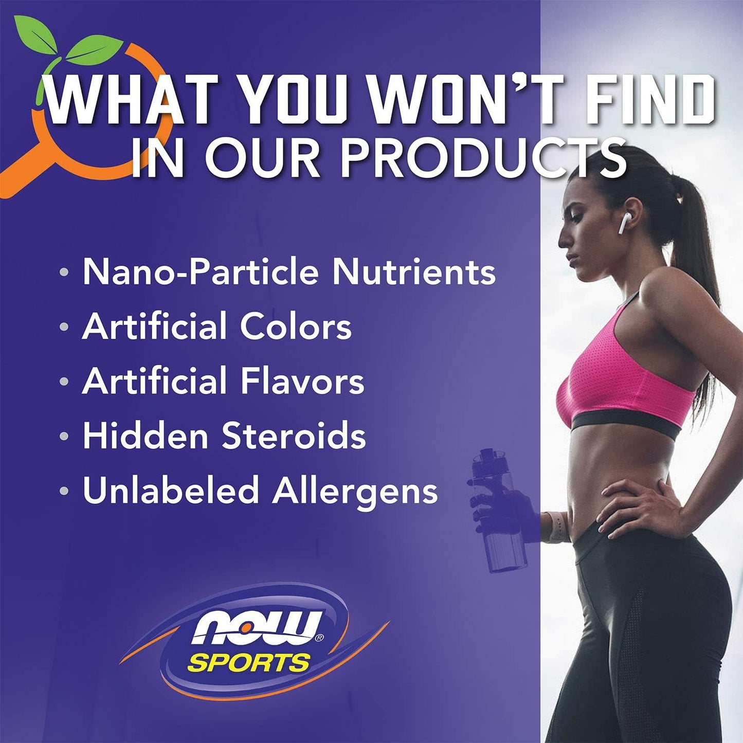 NOW Foods Sports Organic Plant Protein, Chocolate Flavor, Vegan Powder, 1 lb. (Pack of 2)