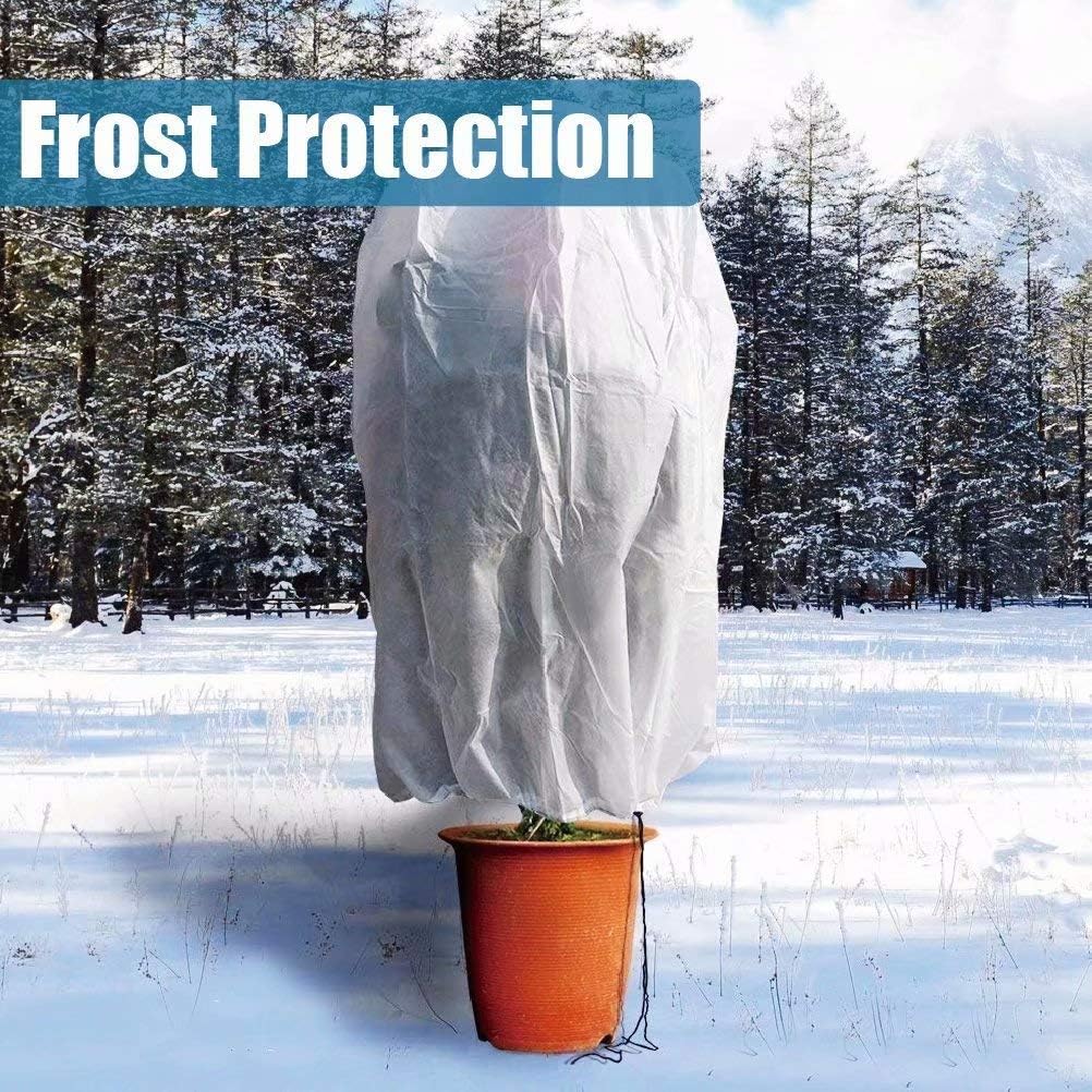 Agfabric Plant Covers Freeze Protection 0.9oz 108"x96" Warm Worth Plant Cover for Frost Protection,White
