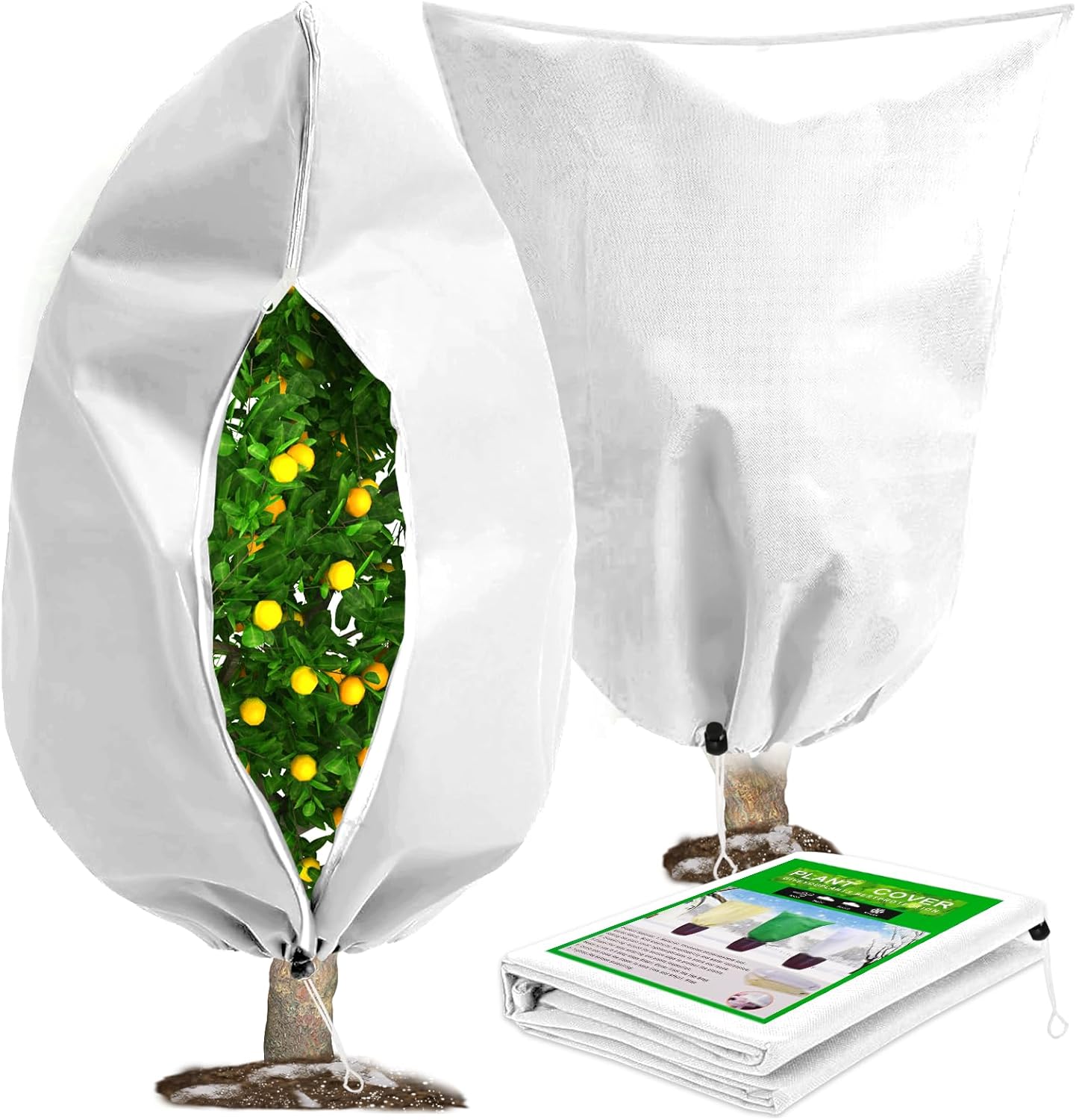 DQS Plant Covers Freeze Protection, 78.7" x94.4" Winter Frost Protection Blankets Frost Cloth,Suitable for Outdoor Winter Frost, Cold Weather, shrubs, Trees, Jackets, and coverings