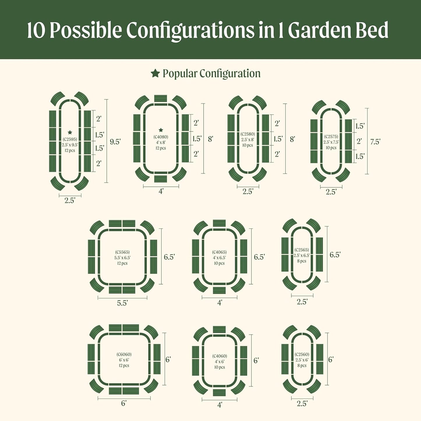 Vego Garden 32" Extra Tall Oval Metal Raised Garden Bed Kit, 10 in 1 Modular Planter Box for Vegetables, Flowers, Fruits, Terra Cotta