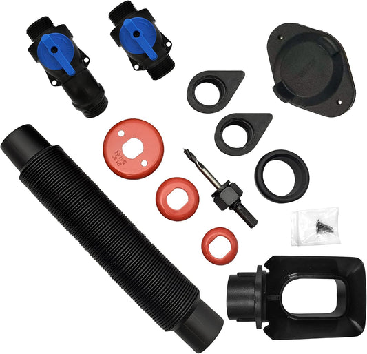 EarthMinded Rain Barrel Diverter Kit - Rain Diverter for 3 x 4 Inch Downspouts, Includes Spigot and Downspout Diverter - Convert Containers into Rain Barrels - Easy to Install