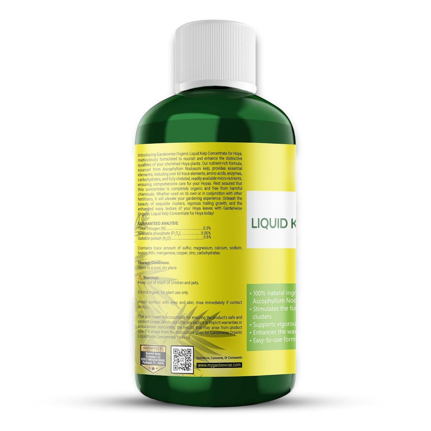 Organic Premium Kelp Seaweed Concentrate for Hoya - Liquid Fertilizer - Liquid Plant Food - Nutrient-Rich Soil Enhancer - Natural Plant Food for Hoya Plant (8 OZ), OLKC-15