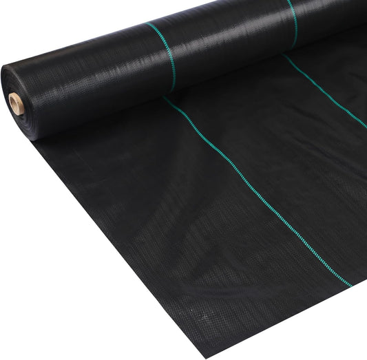 3ftx600ft Heavy Duty Weed Barrier Landscape Fabric – Durable Woven Driveway Garden Cloth for Weed Control, Ground Cover, Landscaping – Long-Lasting Geotextile Fabric – 2.4oz