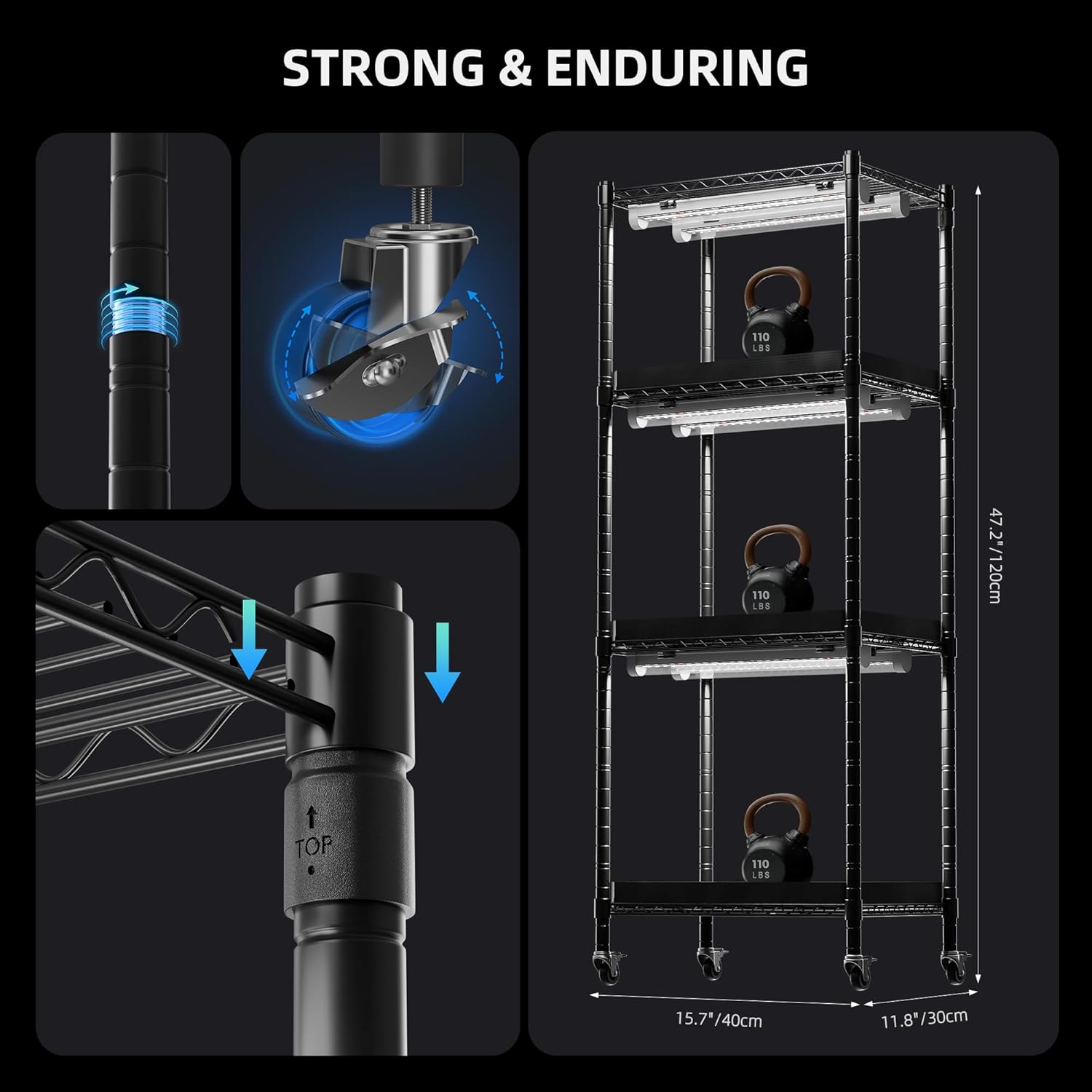 Spider Farmer 2025 4-Tier Plant Stand