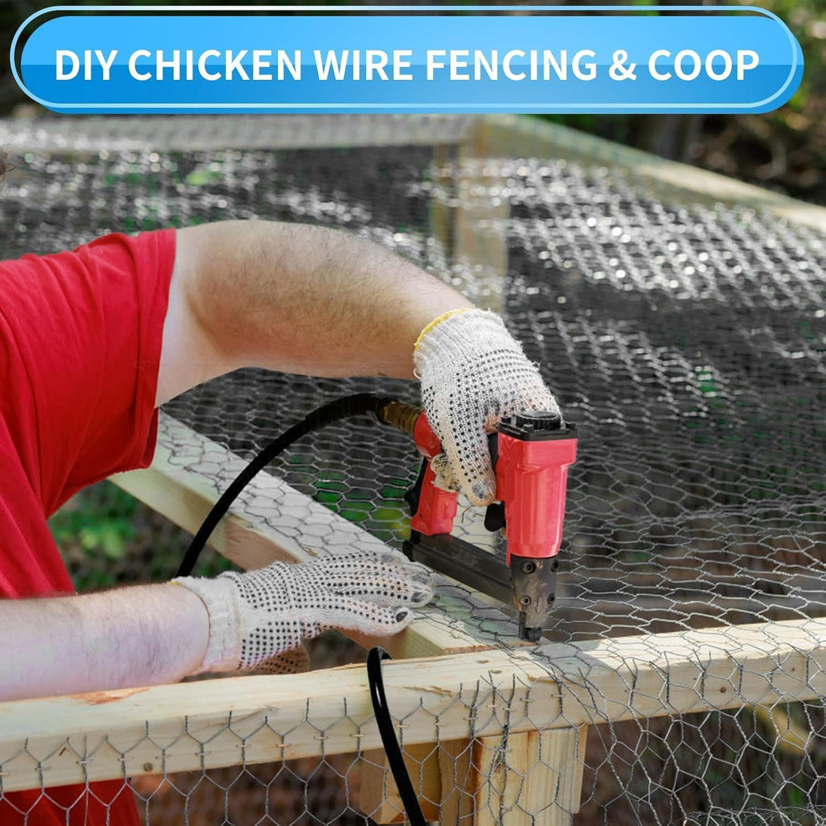 12'' x 50' Black Chicken Wire Fencing, 1 inch Chicken Wire and 20 Gauge Poultry Netting, Garden Mesh Fence Roll for Floral Arrangements/Crafts/Farm/Livestock/Pet Protection