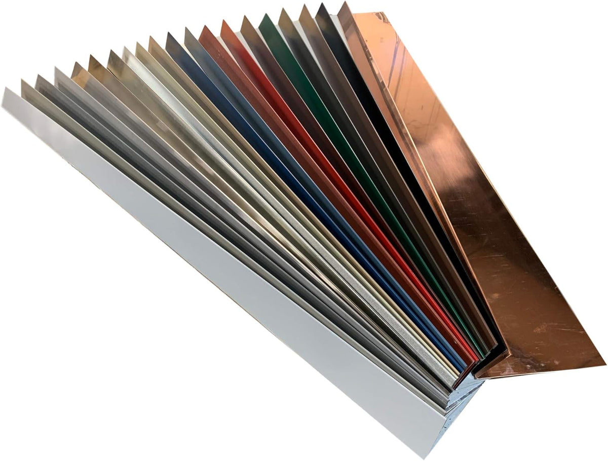 Eagle 1-26 Gauge 5 Foot Rain Diverter - Nails and Instructions Included (Mill Finish Aluminum, Copper, Galvanized, Stainless Steel & More) (1, Aluminum Diamond Plate - Red)