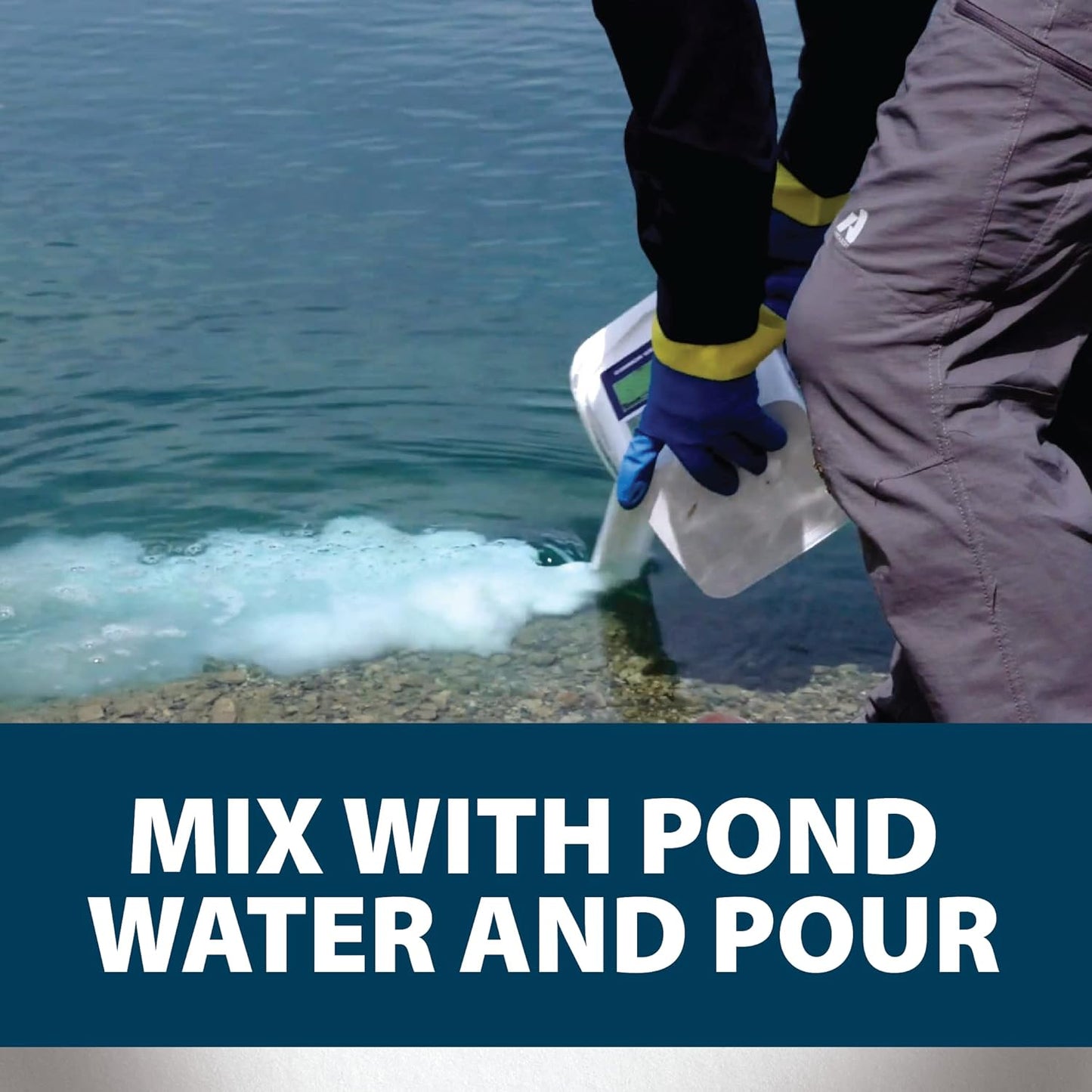 Airmax Wipeout Pond Weed Defense, Herbicide & Aquatic Weed Control, Controls Duckweed & Other Unwanted Submerged & Floating Vegetation, Easy-to-Use & Long Lasting, All-Season Treatment - 1 Gallon