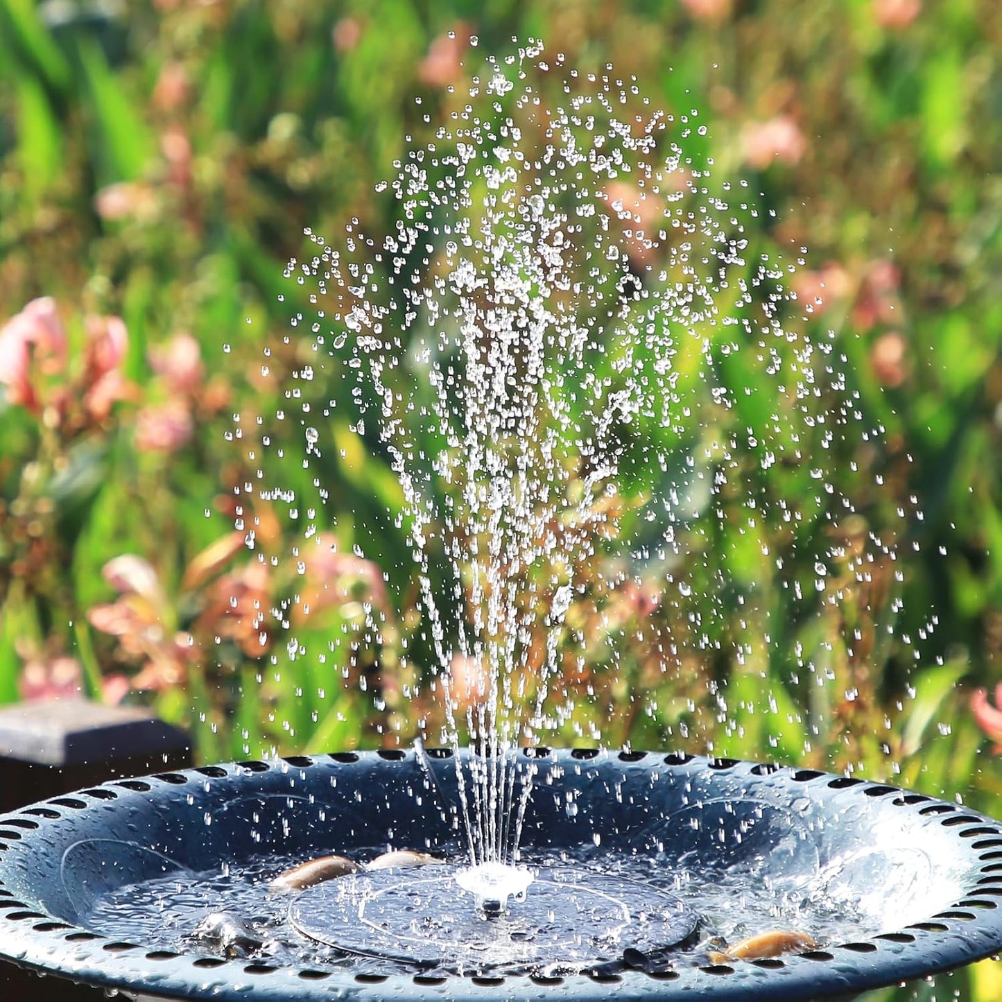 AISITIN Solar Fountain Pump for Bird Bath Upgraded 2024, 3.5W Solar Water Pump DIY Kit with 9.8ft Cord & Multiple Nozzles, Solar Bird Bath Fountain with Wire for Garden, Ponds and Outdoor
