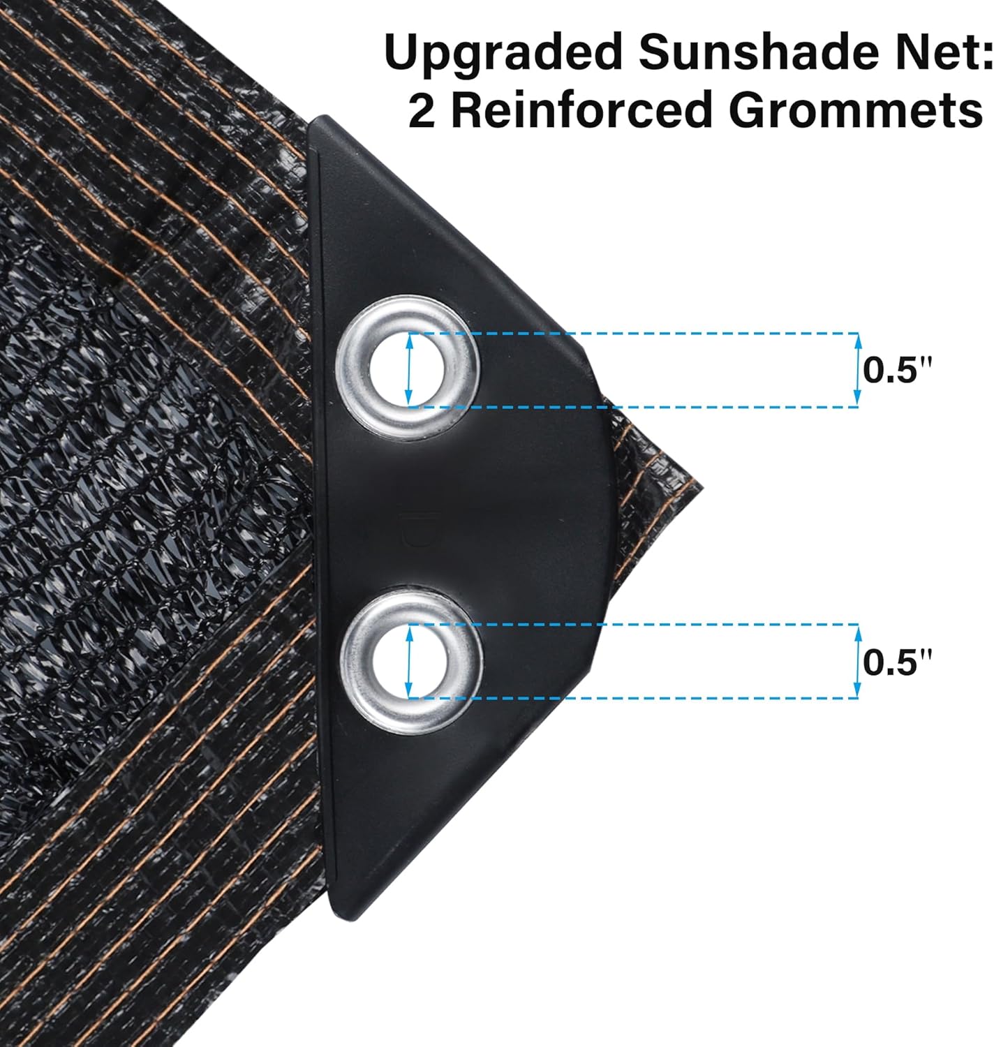 winemana 70% Black Shade Cloth, 3.3 x 13.3 FT Mesh Tarp for Garden Greenhouse Patio, Plants Heat Protection, Outdoor Sun Shade Cover, Resistant Netting Screen with Grommets for Growing Chicken Coop