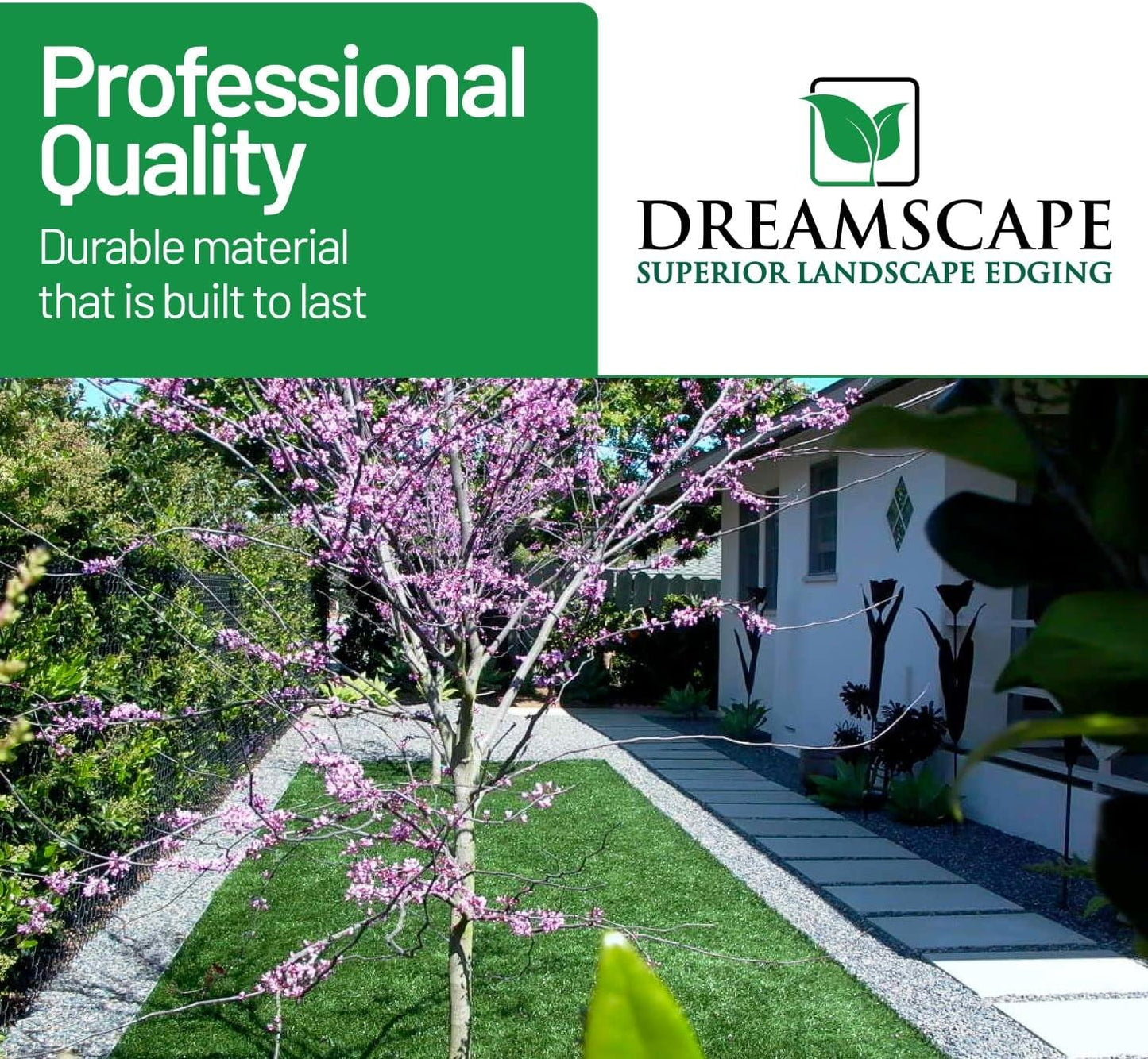 Dreamscape YardEdge Aluminum Landscape Edging - 12 Strips, 6ft Each (72ft Total), Black Duraflex Paint - Professional Quality Landscaping Border, Metal Divider for Lawn, Garden, Flowerbed