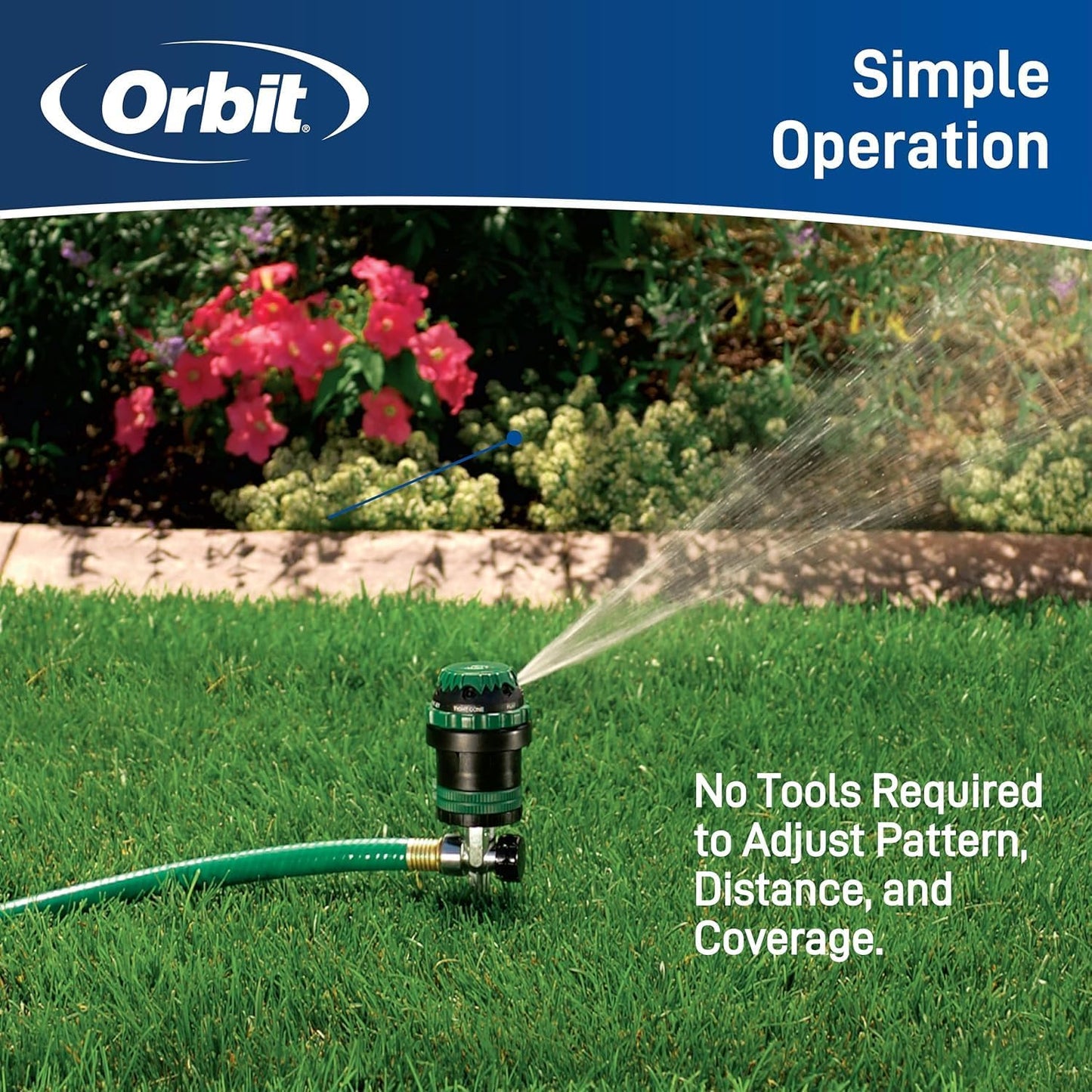 4-Pack Orbit 58573N H2O-6 Gear Drive Sprinkler