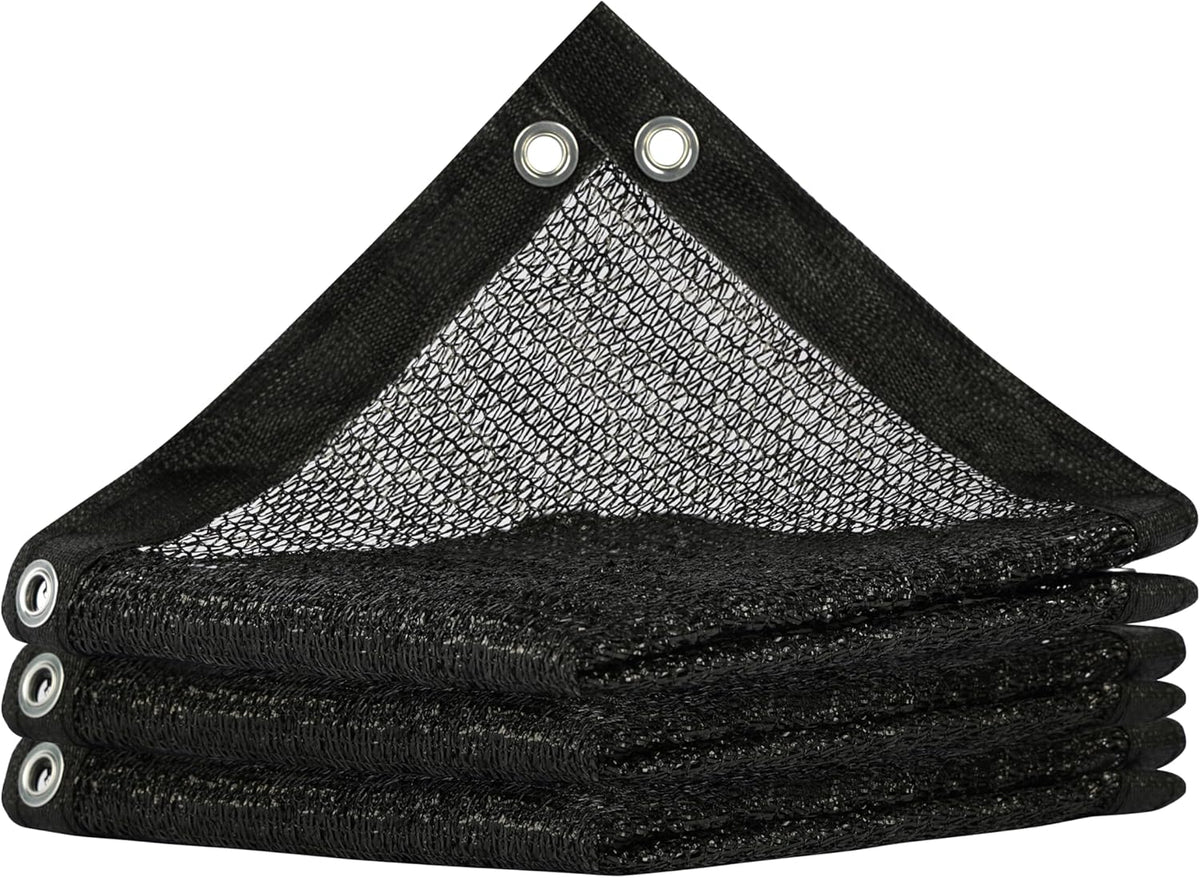 ShadeMart 50% Shade Cloth for Plant, Black 17FT x 75FT Custom Size Outdoor Shade Tarp, Shade Cover with Upgrade Grommets and Zip Ties, Netting Sunblock Net for Vegetables Flower Garden Greenhouse