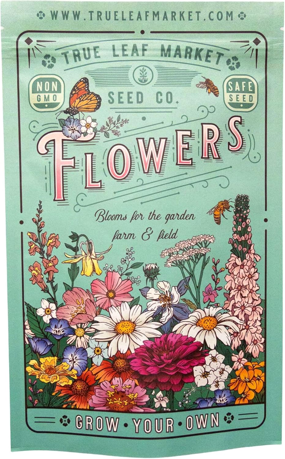 Wildflower Bulk, Southeastern Flower, 1 Lb. 640,000+ Seeds, Annual & Perennial Flowers with Native Southeastern Blooms, Pollinator Flower