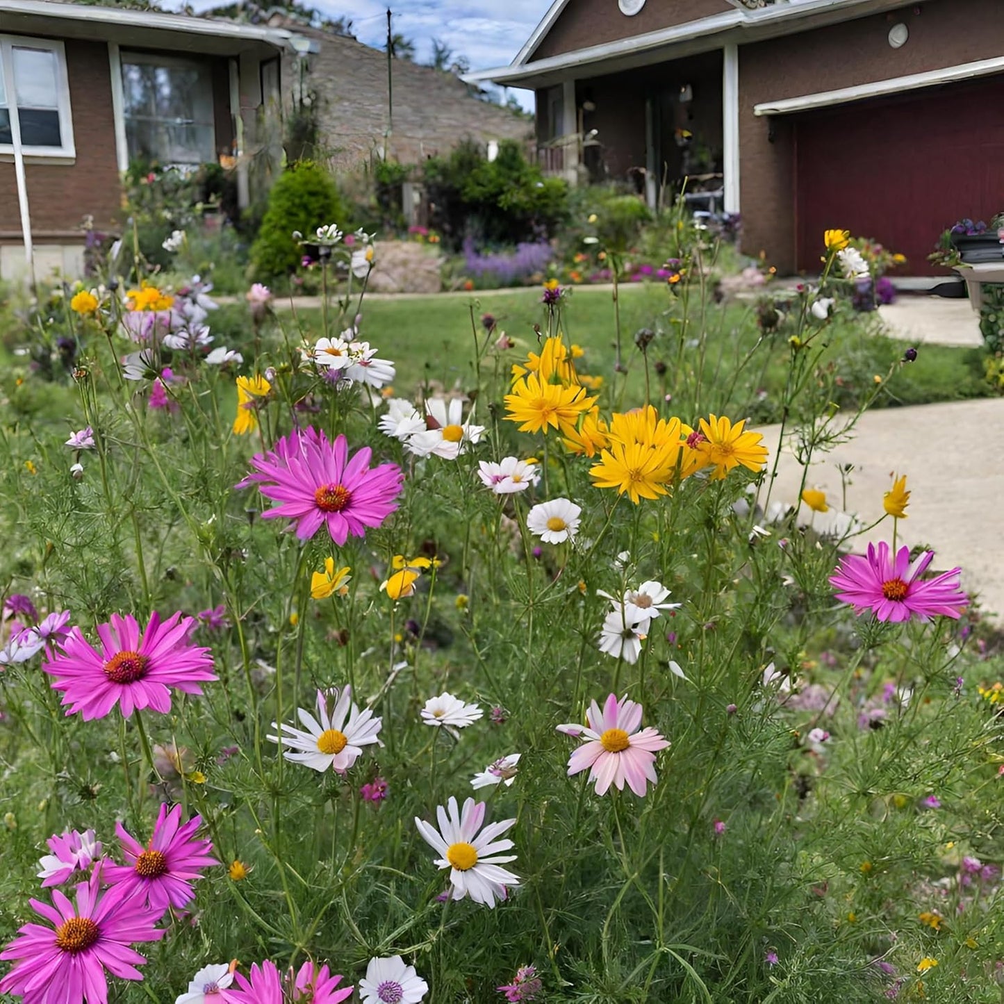 Created By Nature Maine Wildflower State Mix, 15 Flower Varieties, 50,000 Seeds
