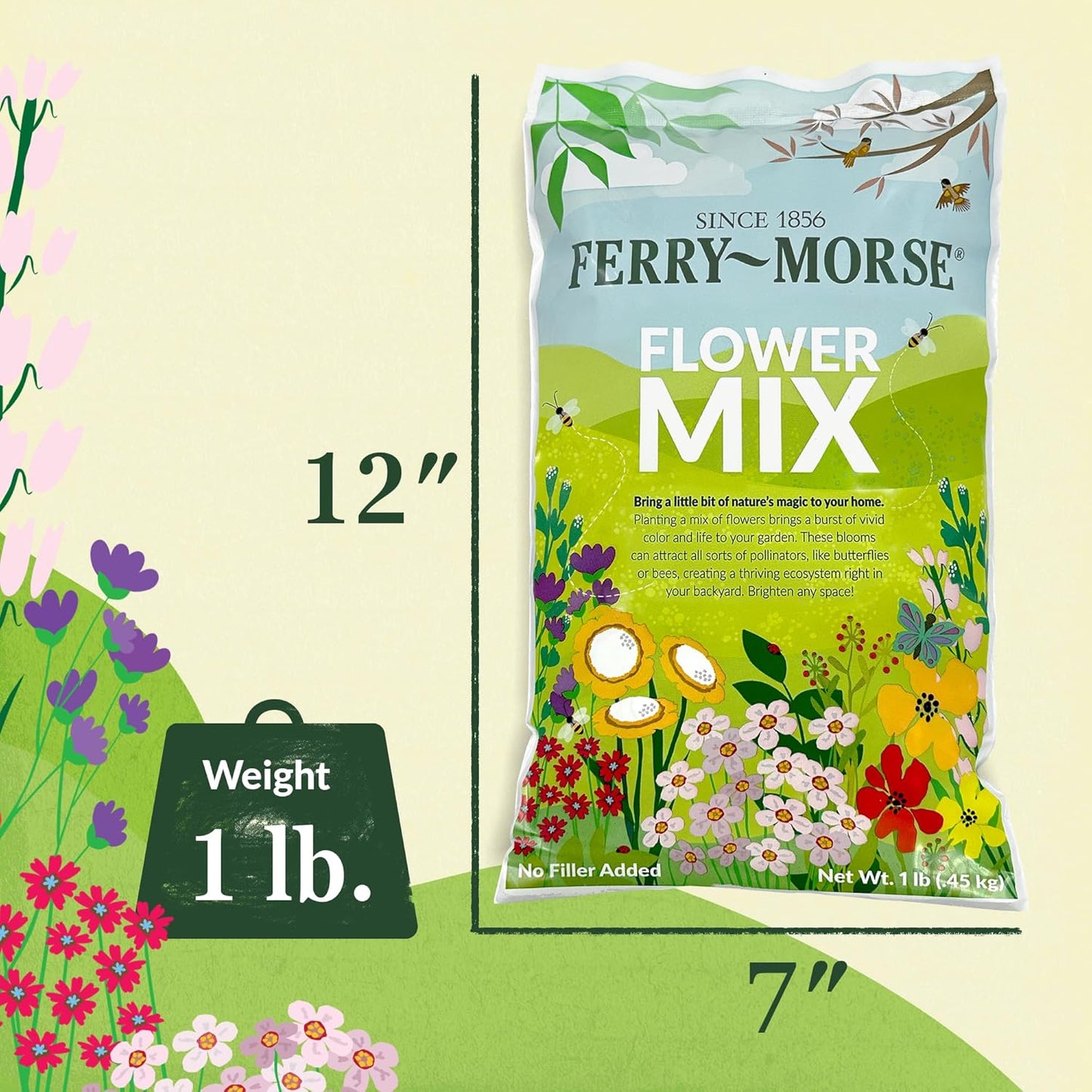 Ferry-Morse Hummingbird Mix Bulk Flower Seeds, 1lb