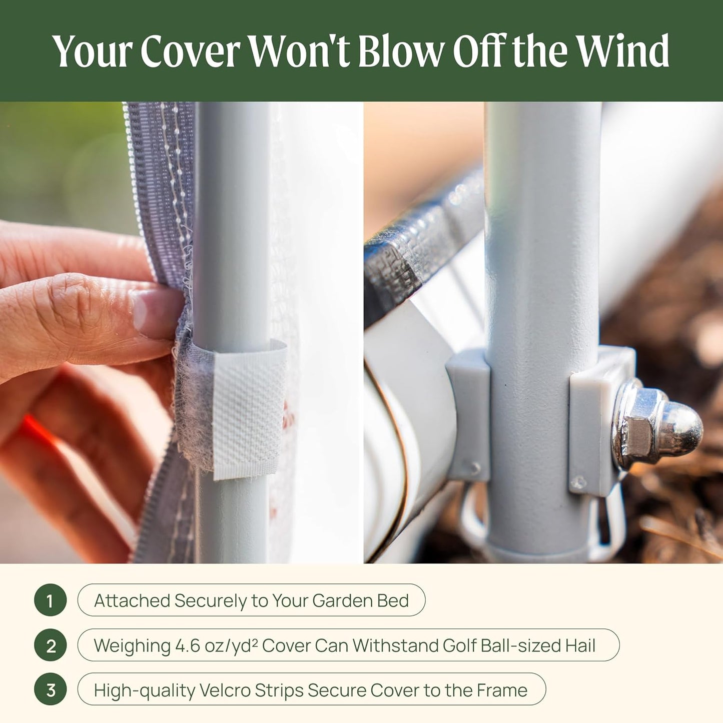 Vego garden Cover System for 3.5' Round Garden Bed