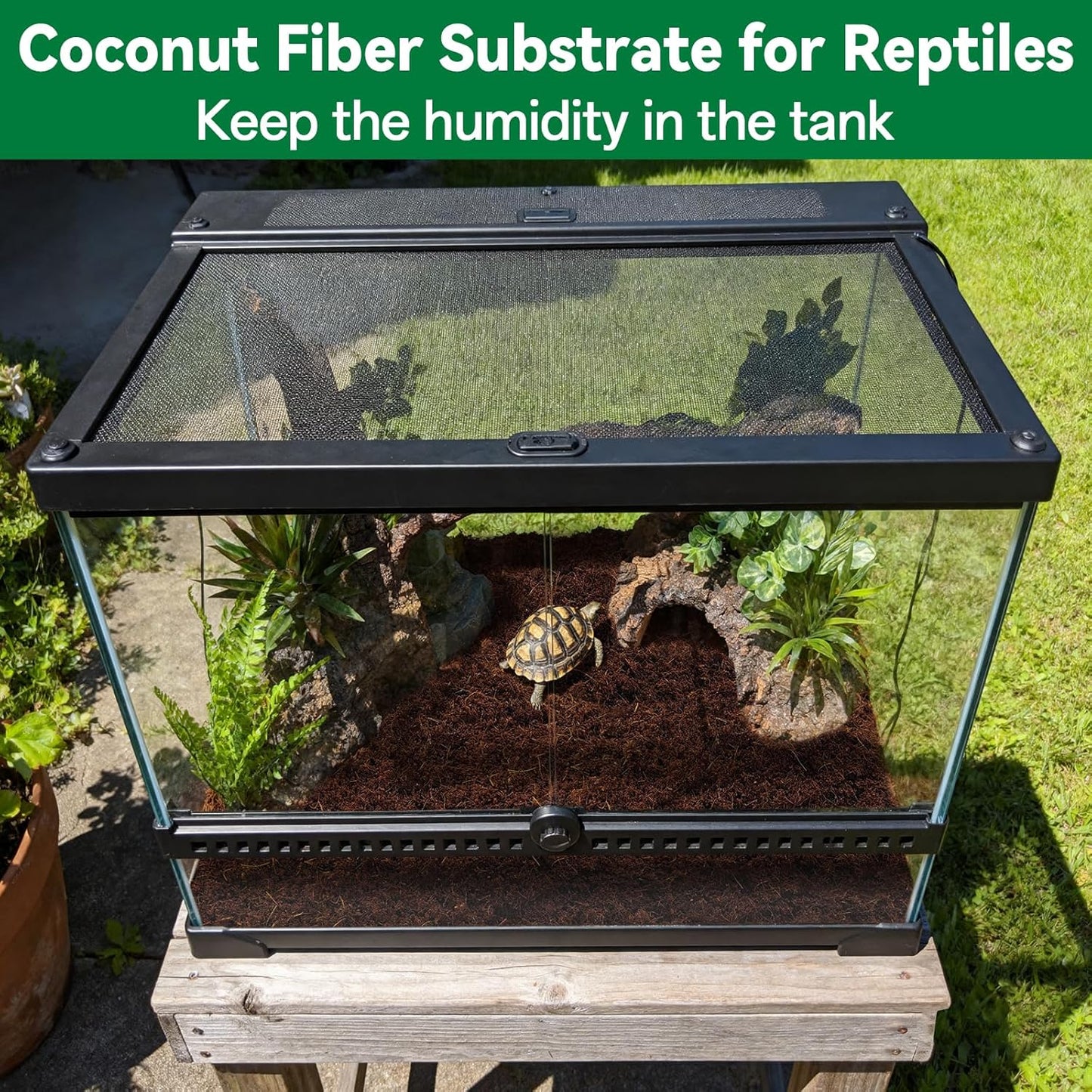 ZeeDix 12 Pcs Premium Coco Coir Brick- Natural Compressed Coconut Coir Bricks Coco Coir Fiber Potting Soil with Low EC and pH Balance, 100% Organic Coconut Coir for Plants Gardening Herbs Reptiles