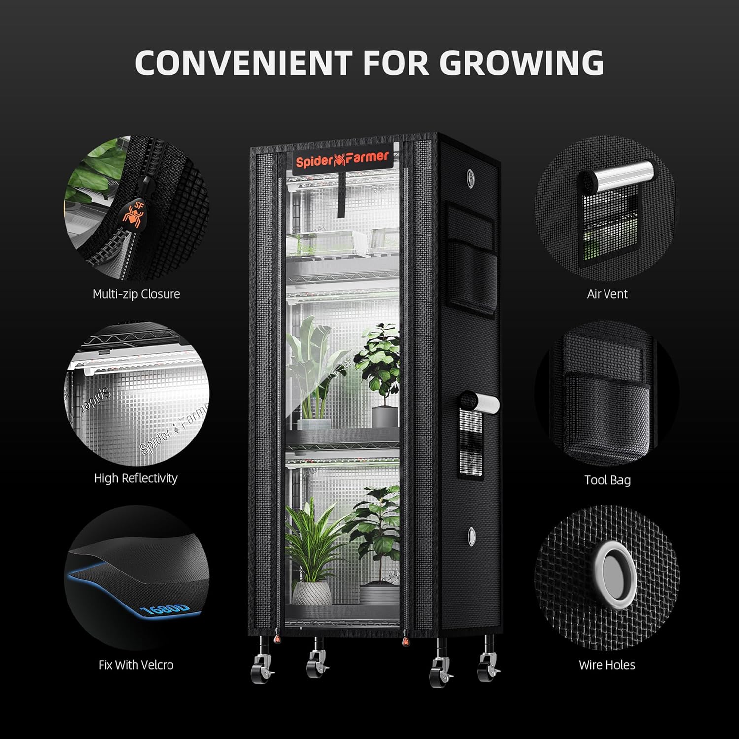 Spider Farmer 2025 4-Tier Plant Stand - Thumbnail 5