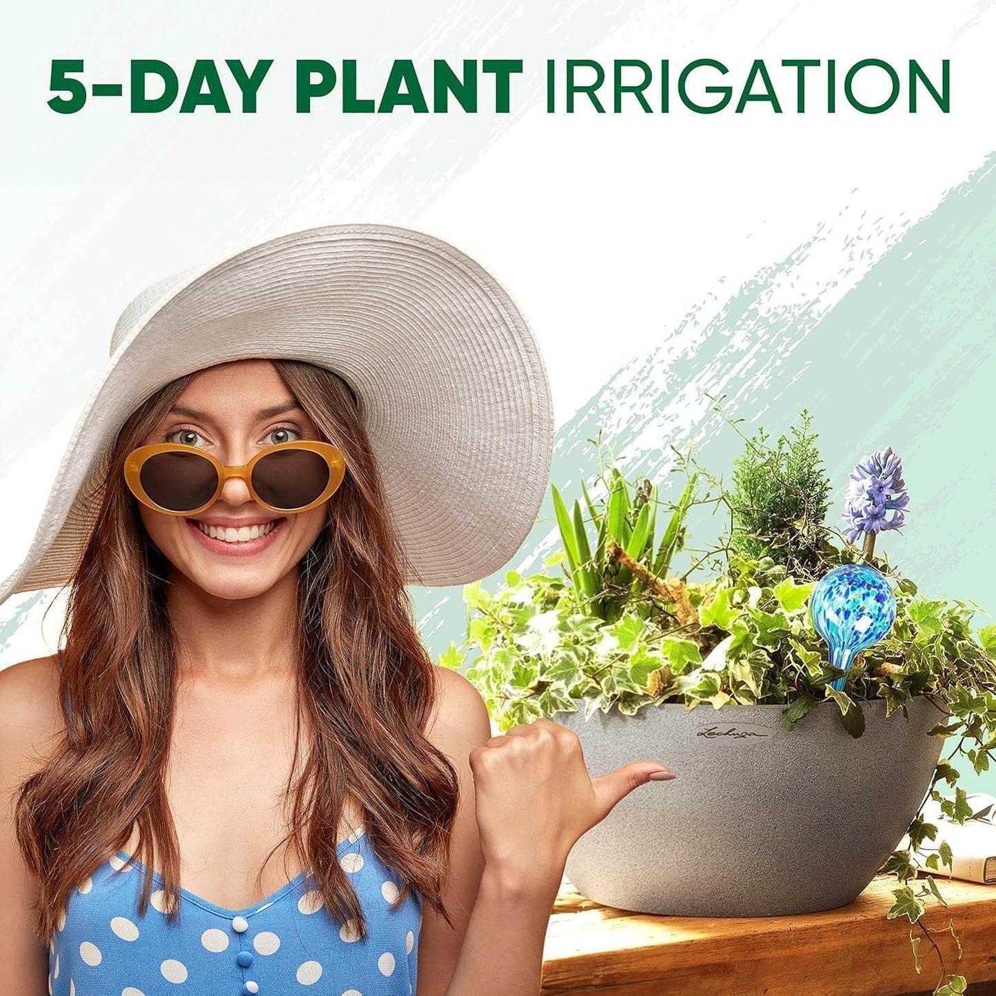 Plant Watering Globes Set of 8 - Small Self Watering Globes for Indoor & Outdoor Plants - Multicolored, Automatic, Glass Watering Bulbs for Daily Use, Plant Watering Devices