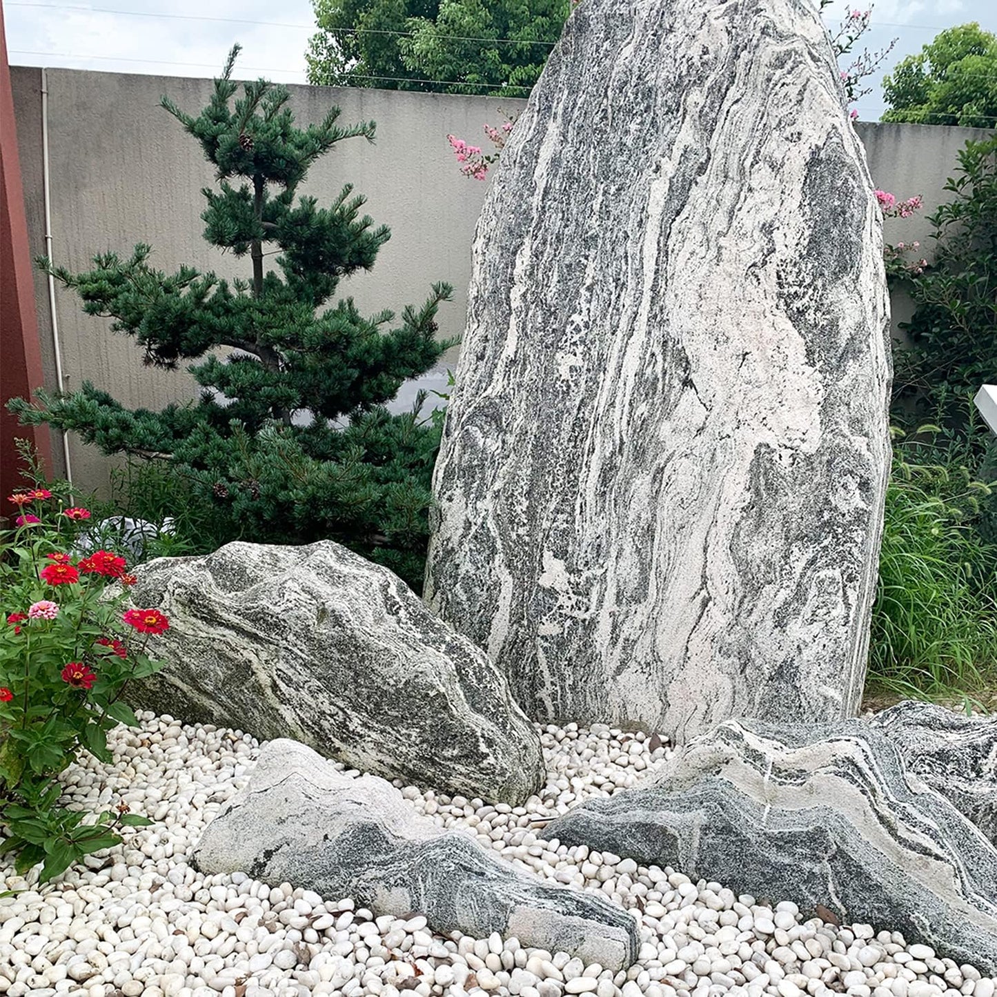 10 lbs White River Rocks, 1-2 inch Polished Pebbles for Indoor Plants, Decorative White Stones for Planters, Vase, Aquarium, Fish Tank, Landscaping and Garden